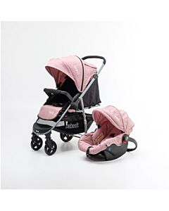 COCHECITO BEBESIT TRAVEL SYSTEM AERIS ROSA CON MANILLAR REBATIBLE 1390TS-F
